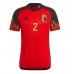 Cheap Belgium Toby Alderweireld #2 Home Football Shirt World Cup 2022 Short Sleeve